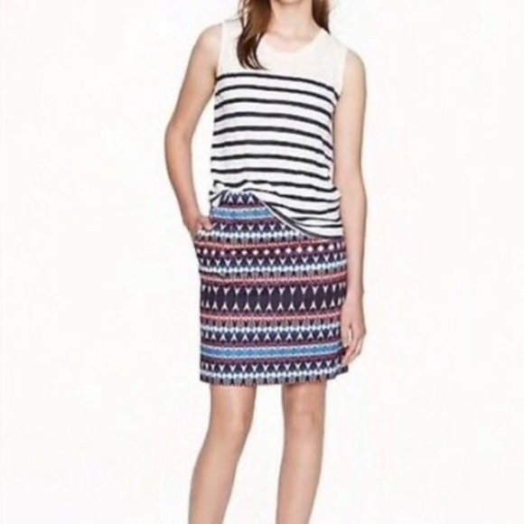 J Crew Salon Mini Skirt in Gemstone - Picture 1 of 6